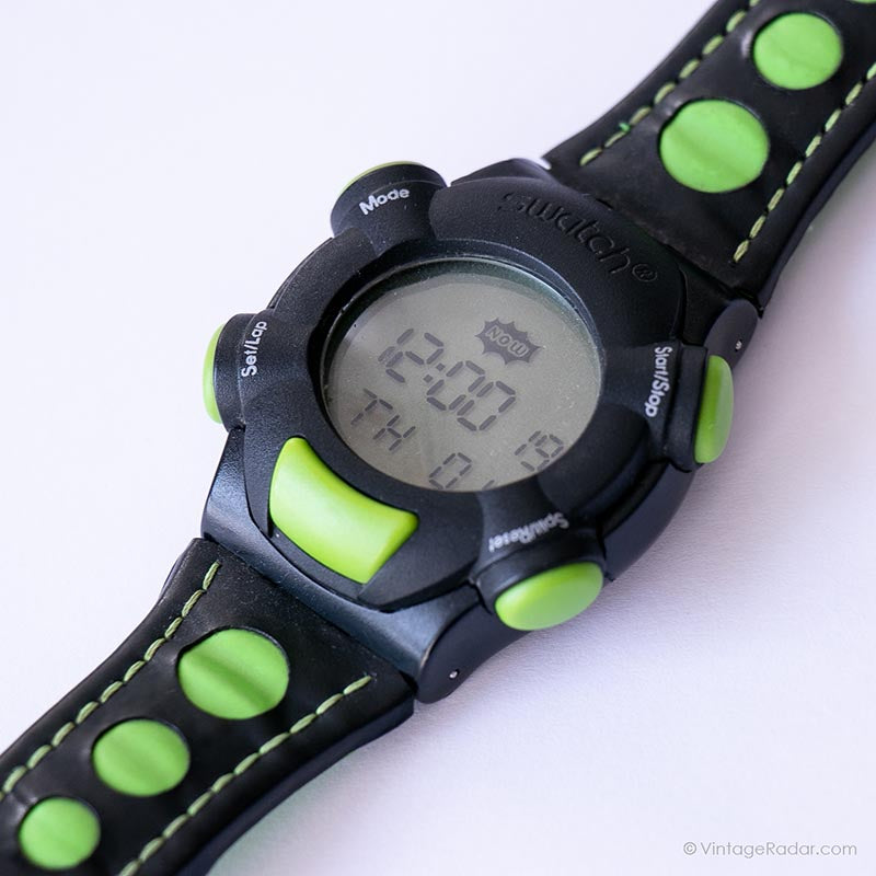 1999 Swatch Beat SQB100 NETSURFER Watch | Vintage Digital Swatch
