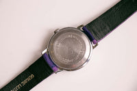 Antiguo Timex Mecánico reloj | Tono plateado Timex reloj Correa de color púrpura