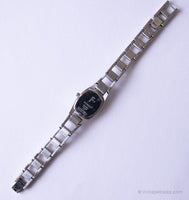Minimalistisches Schwarz-Dial Fossil Uhr für Frauen | Winzige Vintage -Anlass Uhr