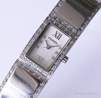 Vintage Fossil Ladies Watch with Gemstones | Bridal Occasion Wristwatch