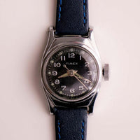 1960er Jahre Vintage Mechanical Timex Uhr | Schwarzes Zifferblatt Timex Damen Uhr