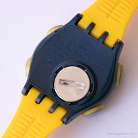 Vintage 1999 Swatch Batir estático de tiempo neto SQN101 reloj | Digital Swatch