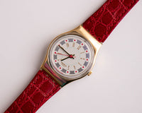 1992 Swatch Lady LX110 corazones reloj | Raros 90 Swatch Lady Originales