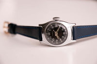 Meccanico vintage degli anni '60 Timex Guarda | Quadrante nero Timex Orologio da donna