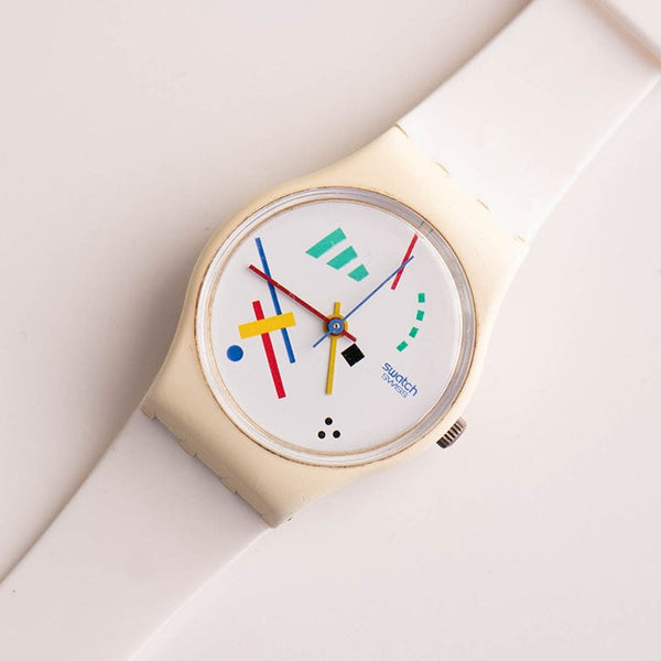 1987 Swatch Lady LW116 Nikolai montre | Rare collectionnable des années 80 Swatch montre