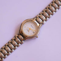 Vintage Eddie Bauer silbertoner Damen Uhr | Frauendatum Uhr