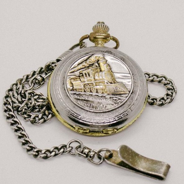 Bolsillo de tren vintage reloj para hombres y mujeres Relojes de