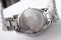 Tono plateado vintage Relic por Fossil Cuarzo de fecha de día reloj para mujeres