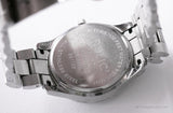 Vintage Silver-tone Relic by Fossil Day Date Quartz Watch for Women