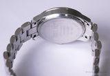 Vintage Silver-Tone Relic von Fossil Tagesdatum Quarz Uhr für Frauen