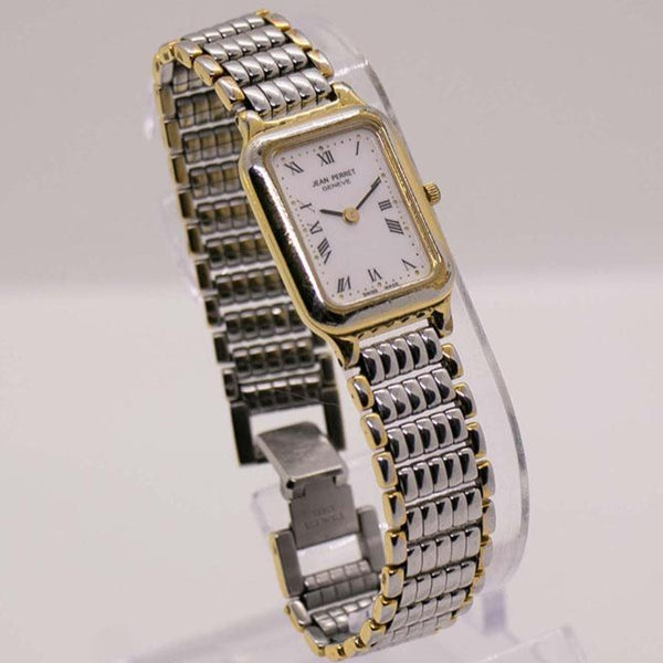Jean Perret suizo vintage JPG reloj | Raro dos tono suizo hecho reloj