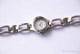 Vintage Silver-tone Relic Folio by Fossil Watch | Pearly Dial Ladies Wristwatch