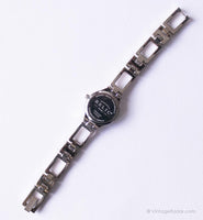 Vintage Silver-Tone Relic Folio von Fossil Uhr | Pearly Dial Ladies Armbanduhr
