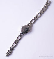 Tiny Relic Quartz Watch for Women | Vintage Silver-tone Dress Watch for Her