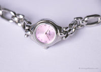 Sehr klein Relic Quarz Uhr für Frauen | Vintage Silver-Tone-Kleid Uhr für Sie
