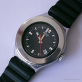 2004 Swatch Hand maître YNS420 montre | Noir vintage Swatch Ironie