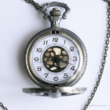Vintage -Skeletttasche Uhr | Gold-Tone-Weste Uhr