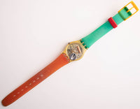 Swatch Lady LK100 Aqua Dream reloj | 1986 Dama suiza rara Swatch