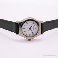 Carruaje de tono plateado por Timex reloj para damas | Antiguo reloj para ella