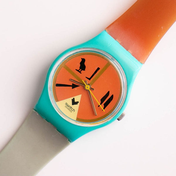 Swatch Lady LL101 Horus Watch | 1986 نادر التحصيل Swatch Lady