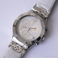2008 Swatch YCS510 Stahl & Charme Uhr | Jahrgang Swatch Ironie Chrono