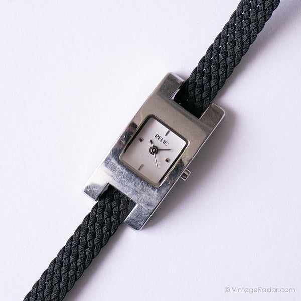 Winziger Jahrgang Relic von Fossil Uhr für sie | Rechteckiger Quarz Uhr für Frauen