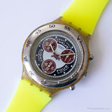 1996 Swatch Sbn106 el leon reloj | Colorido vintage Chronograph reloj