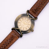 Chariot vintage rustique Timex Quartz montre | Bijoux pour femmes rustiques Boho