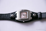 Dial marrón retro Relic reloj para mujeres | Muñeco de pulsera rectangular para ella