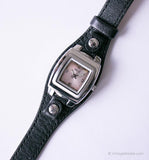 Retro Brown-Dial Relic Uhr für Frauen | Rechteckige Armbanduhr für sie