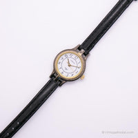 Zwei-Ton-Vintage-Kutsche Uhr für Damen | Retro Timex Uhr