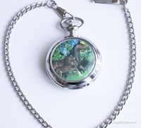 Bolsillo de lobo vintage reloj | Bolsillo para animales reloj
