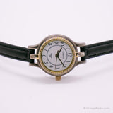 Carruaje vintage de dos tonos reloj para damas | Retro Timex reloj