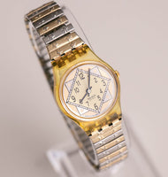 1994 Swatch Lady LG111 STARLINK Uhr | Gold & Silver-Ton Swatch Lady
