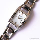 Two-tone Rectangular Relic Watch for Women | Elegant Office Watch for Her