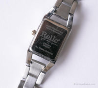 Rectangular de dos tonos Relic reloj para mujeres | Carácter elegante reloj para ella