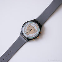 1991 Swatch SCB109 Colossal reloj | Vintage elegante Swatch Chrono