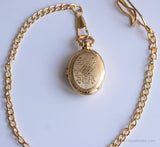 Vintage Butterfly Pocket Watch for Ladies | Elegant Gold-tone Pocket Watch