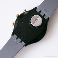1991 Swatch SCB109 Colossal reloj | Vintage elegante Swatch Chrono