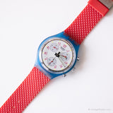 1991 Swatch SCN103 JFK Watch | RARO Swatch Chrono con cinturino originale