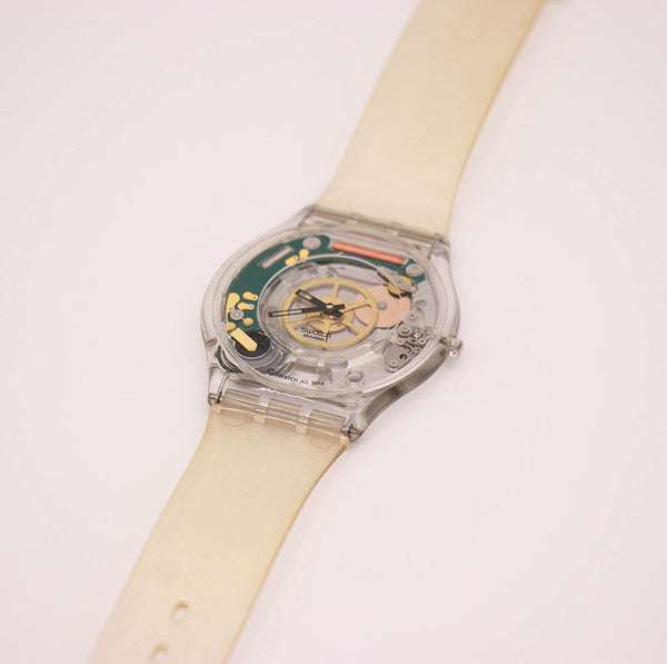 1998 Swatch JELLY SKIN SFK100 Watch | Vintage Transparent Swiss 