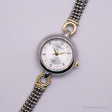 Chariot bicolore vintage par Timex montre Pour les femmes | Petit poignet