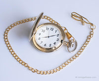 Vintage Personalisierte Tasche Uhr | Goldene Tasche Uhr mit Gravuroption
