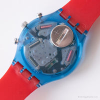1991 Swatch SCN103 JFK montre | RARE Swatch Chrono avec sangle d'origine