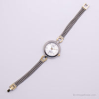 Vintage Two-Tone Carriage by Timex Watch for Women | Tiny Wrist