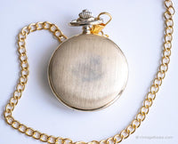 Vintage Personalized Pocket Watch | Gold-tone Pocket Watch with Engraving Option