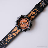 Tribal vintage 2006 Flik Flak montre par Swatch | Noir et orange montre