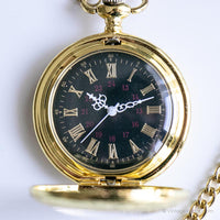 Poche de luxe vintage montre | Poche élégante en or d'or montre