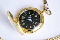 Vintage Luxustasche Uhr | Elegante goldene Tasche Uhr