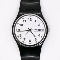 1999 swatch GB740 Orchester Uhr | Minimalistischer Tag-Date-Jahrgang swatch